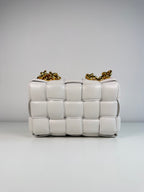 Chain Cassette en cuir Blanc