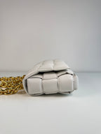 Chain Cassette en cuir Blanc