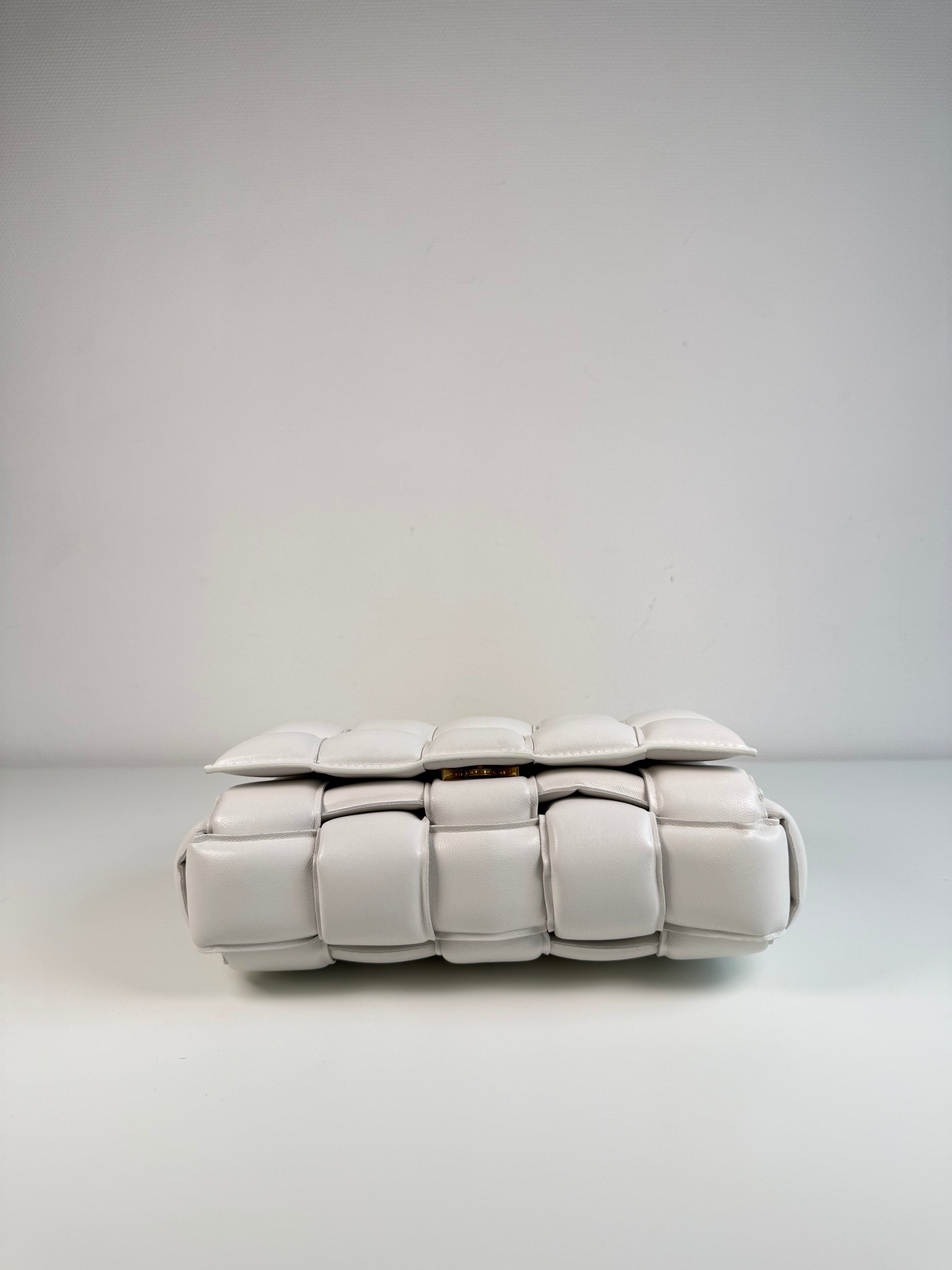 Chain Cassette en cuir Blanc
