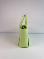 Arco Mini Bottega Veneta en cuir intrecciato vert
