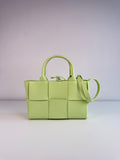 Arco Mini Bottega Veneta en cuir intrecciato vert