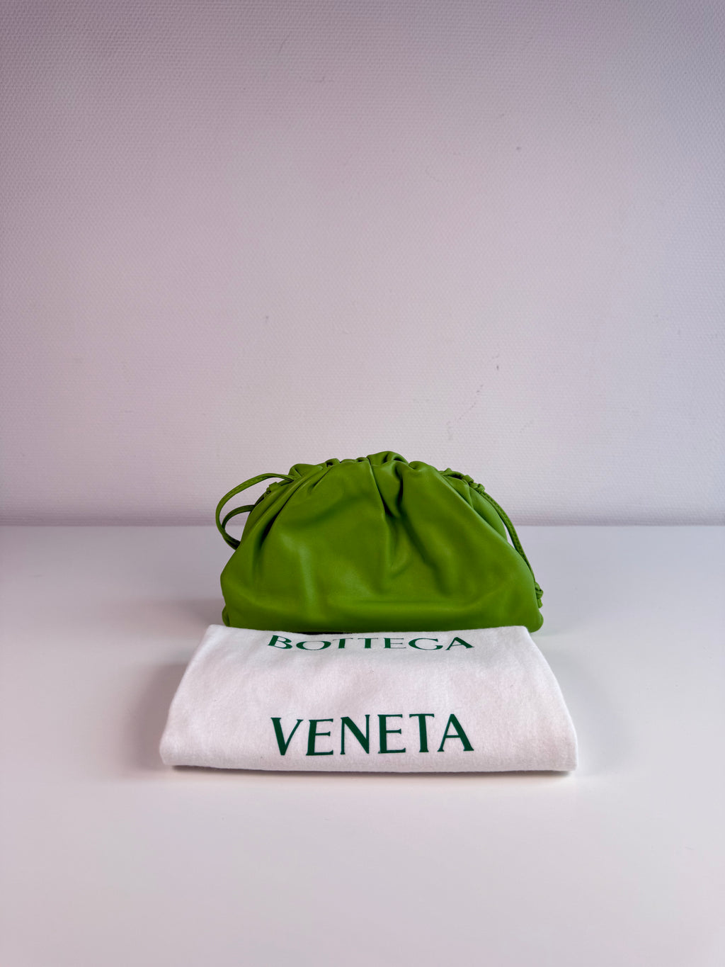 Mini pouch en cuir Vert