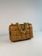 Chain Cassette en cuir Noir
