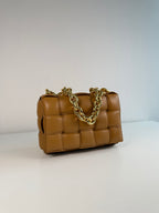 Chain Cassette en cuir Noir