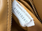 Chain Cassette en cuir Camel