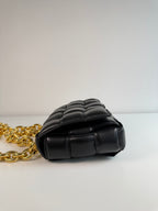 Chain Cassette en cuir Noir