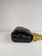 Chain Cassette en cuir Noir