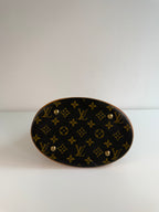 Bucket PM en toile Monogram marron