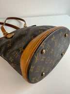 Bucket PM en toile Monogram marron