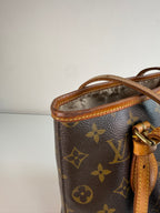 Bucket PM en toile Monogram marron