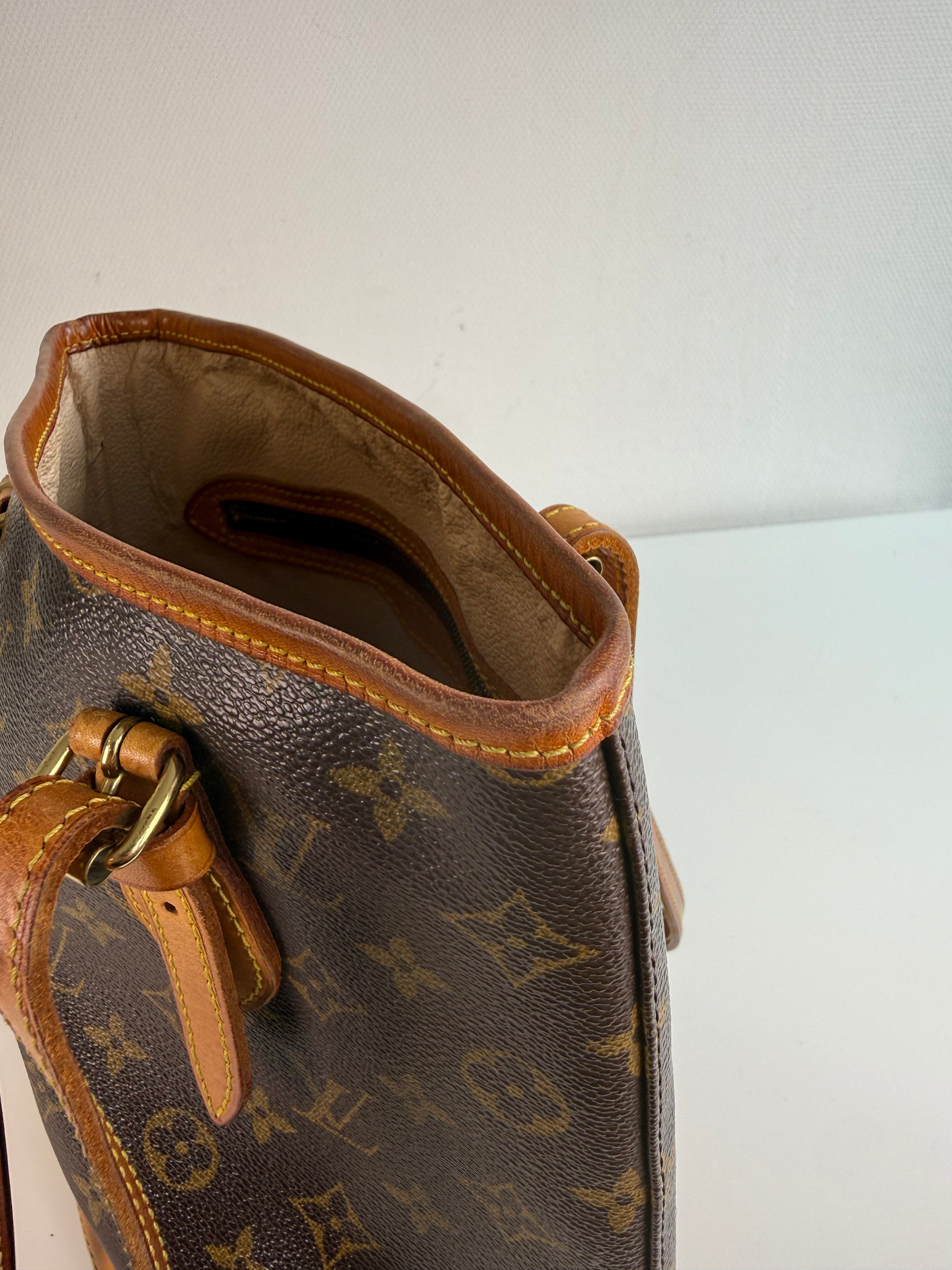 Bucket PM en toile Monogram marron