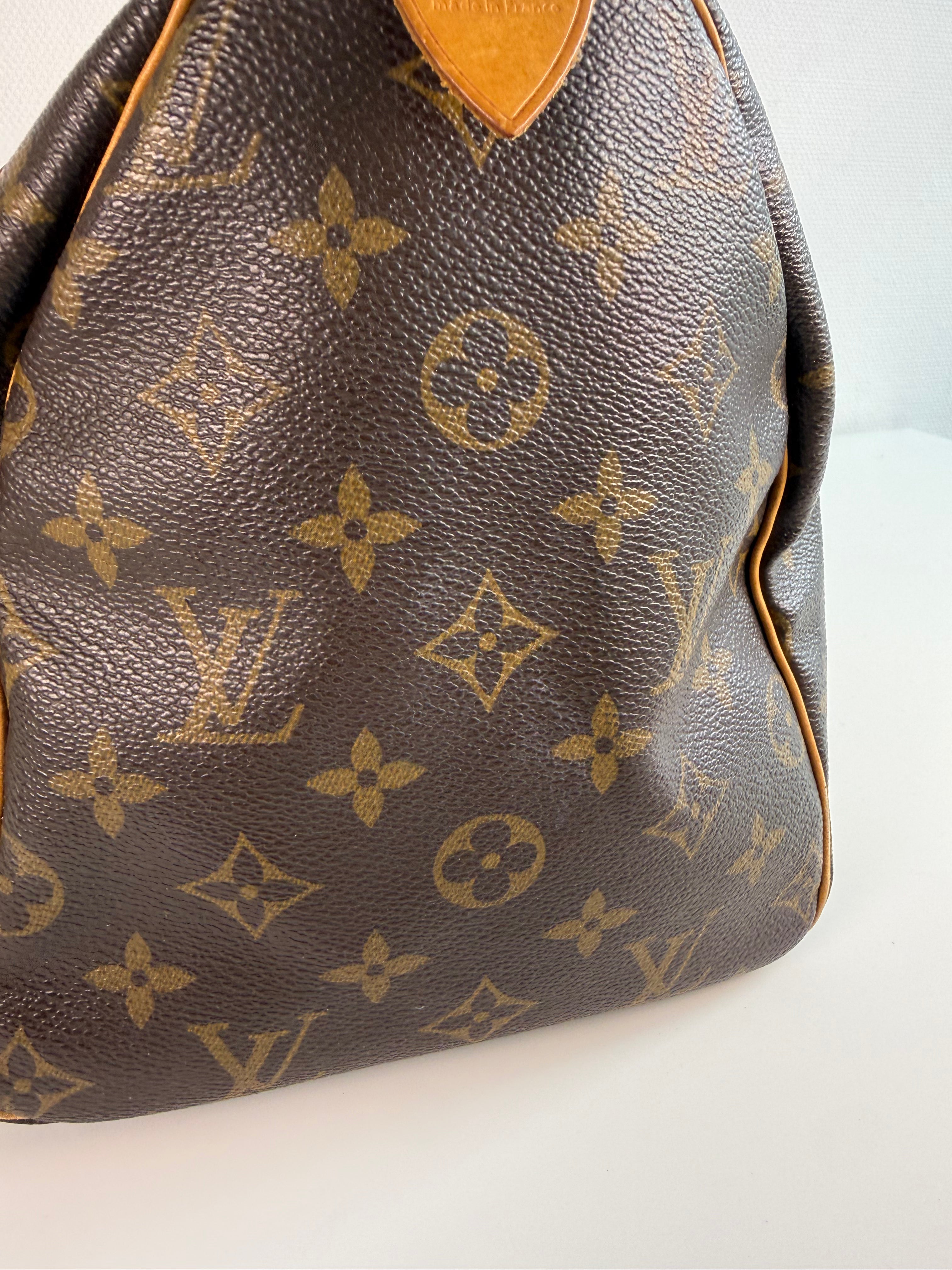 Speedy 30 en toile Monogram marron