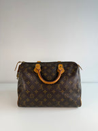 Speedy 30 en toile Monogram marron