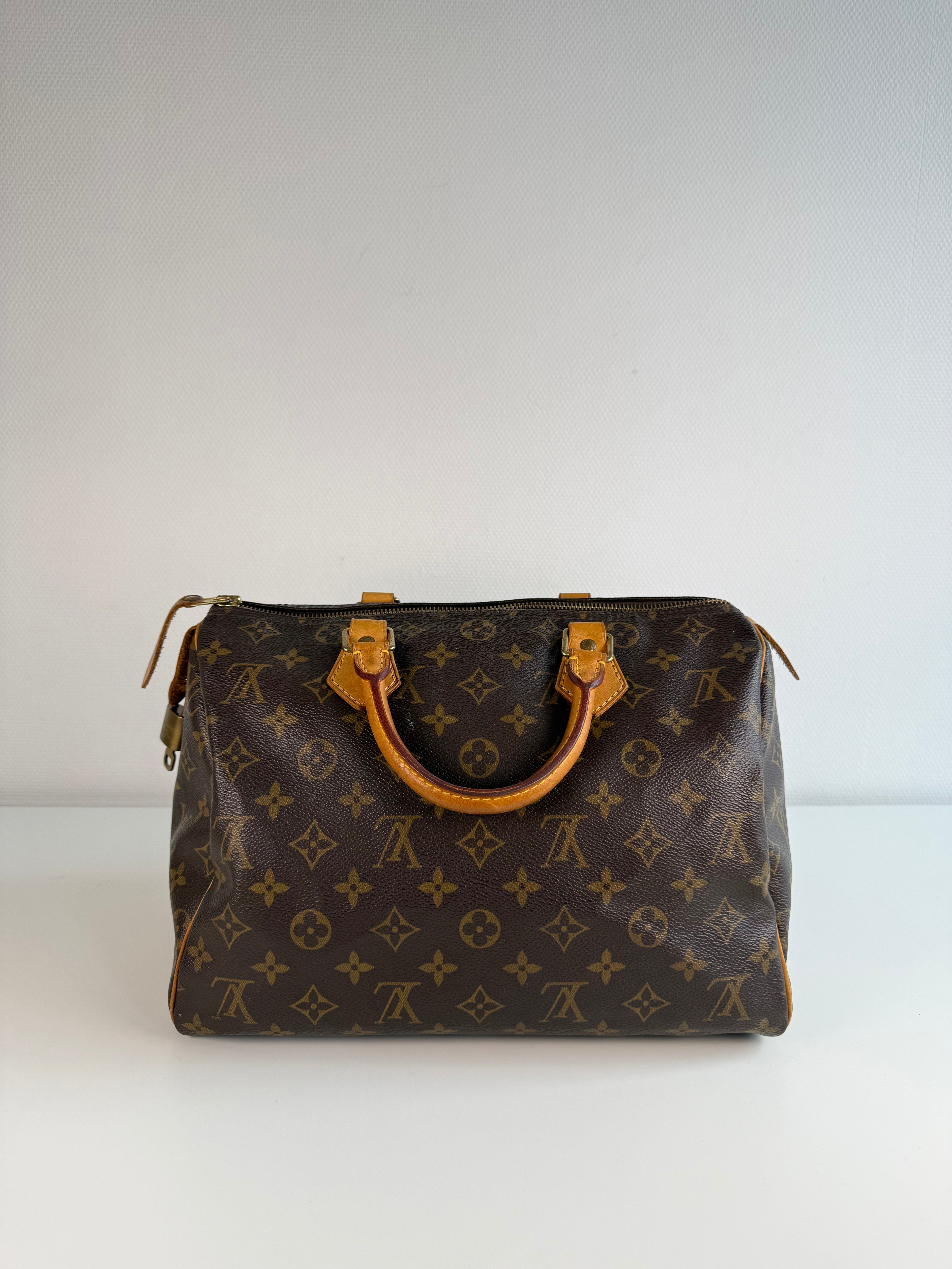 Speedy 30 en toile Monogram marron