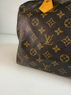 Speedy 30 en toile Monogram marron