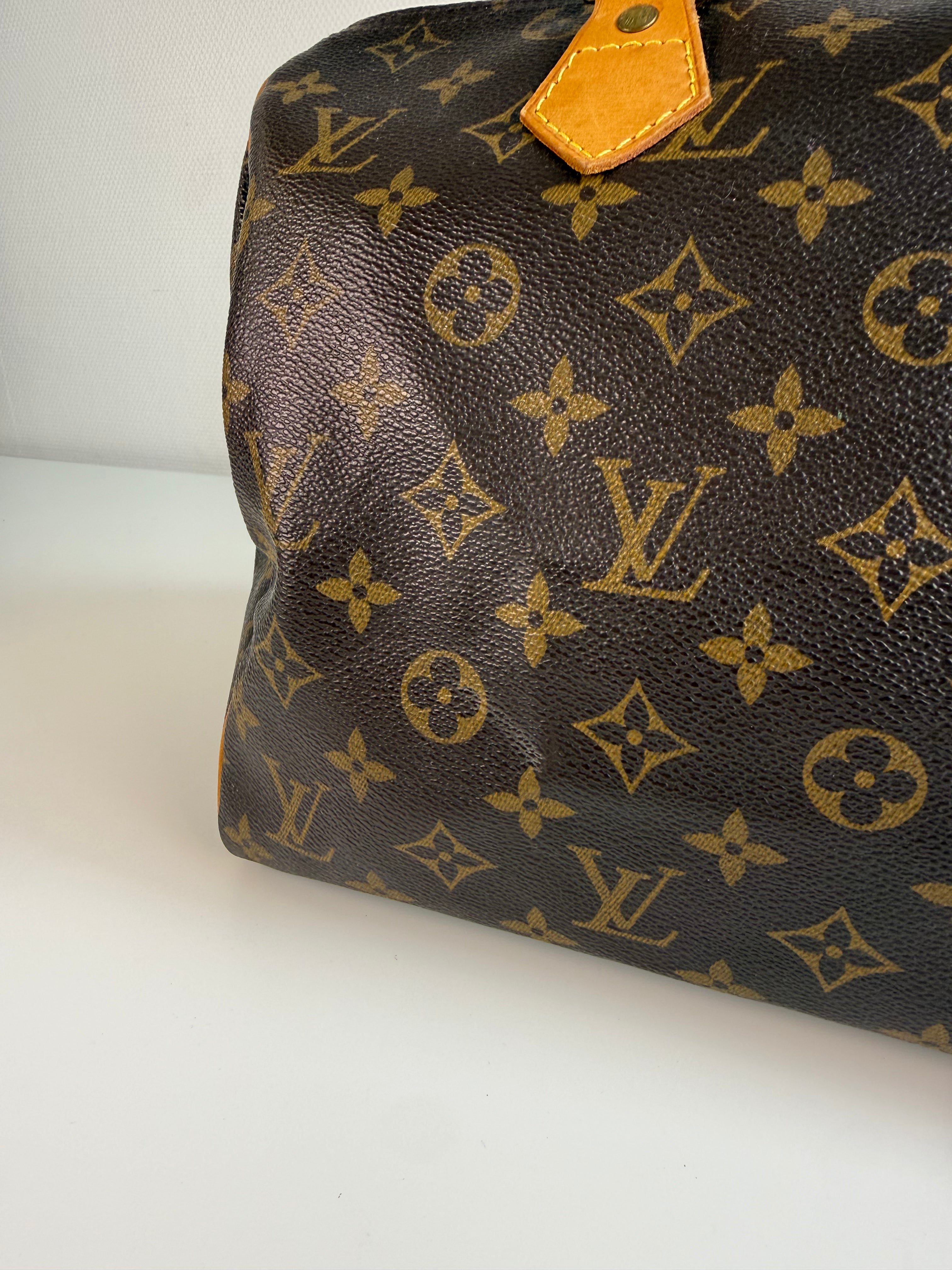 Speedy 30 en toile Monogram marron