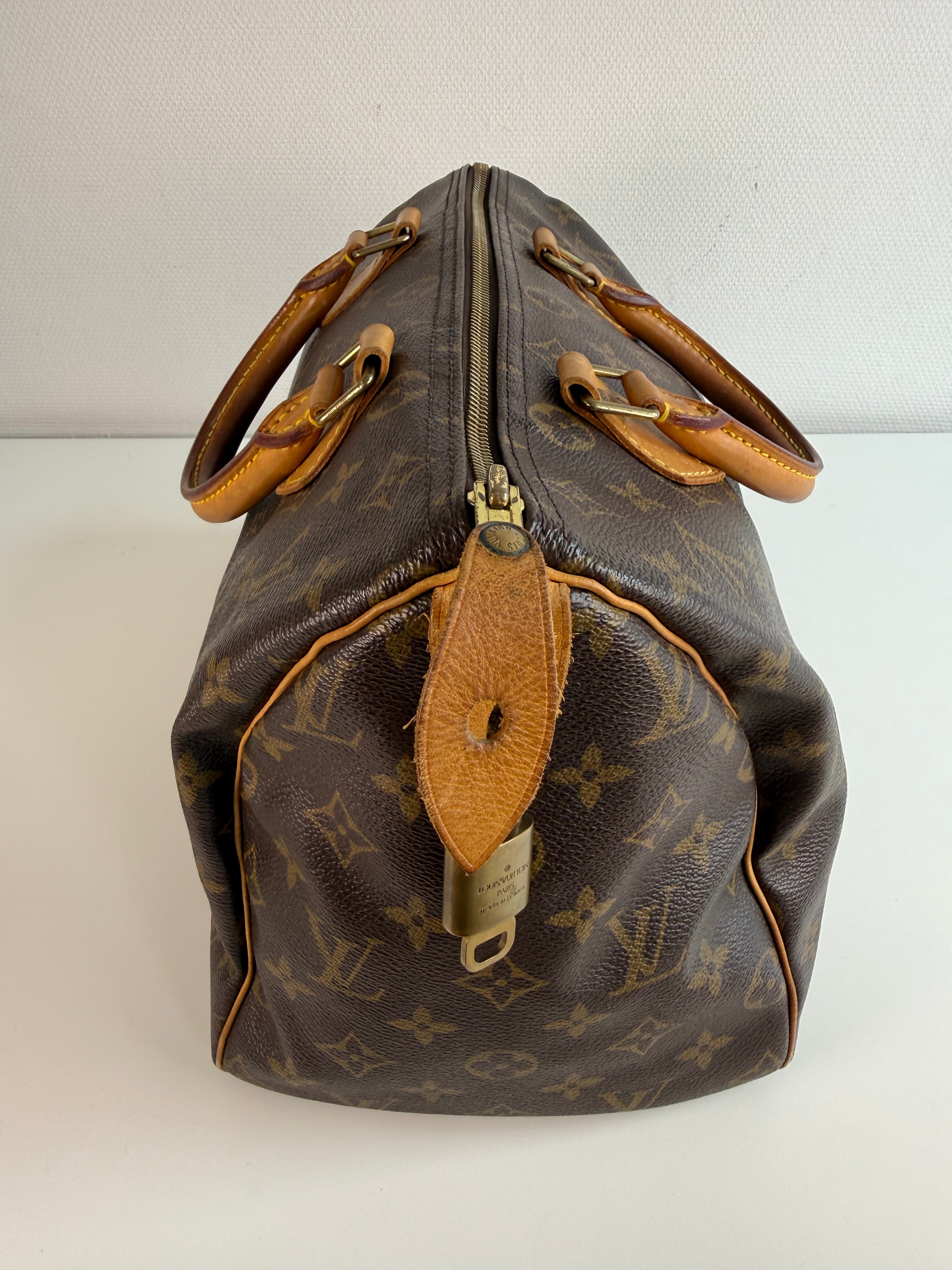 Speedy 30 en toile Monogram marron