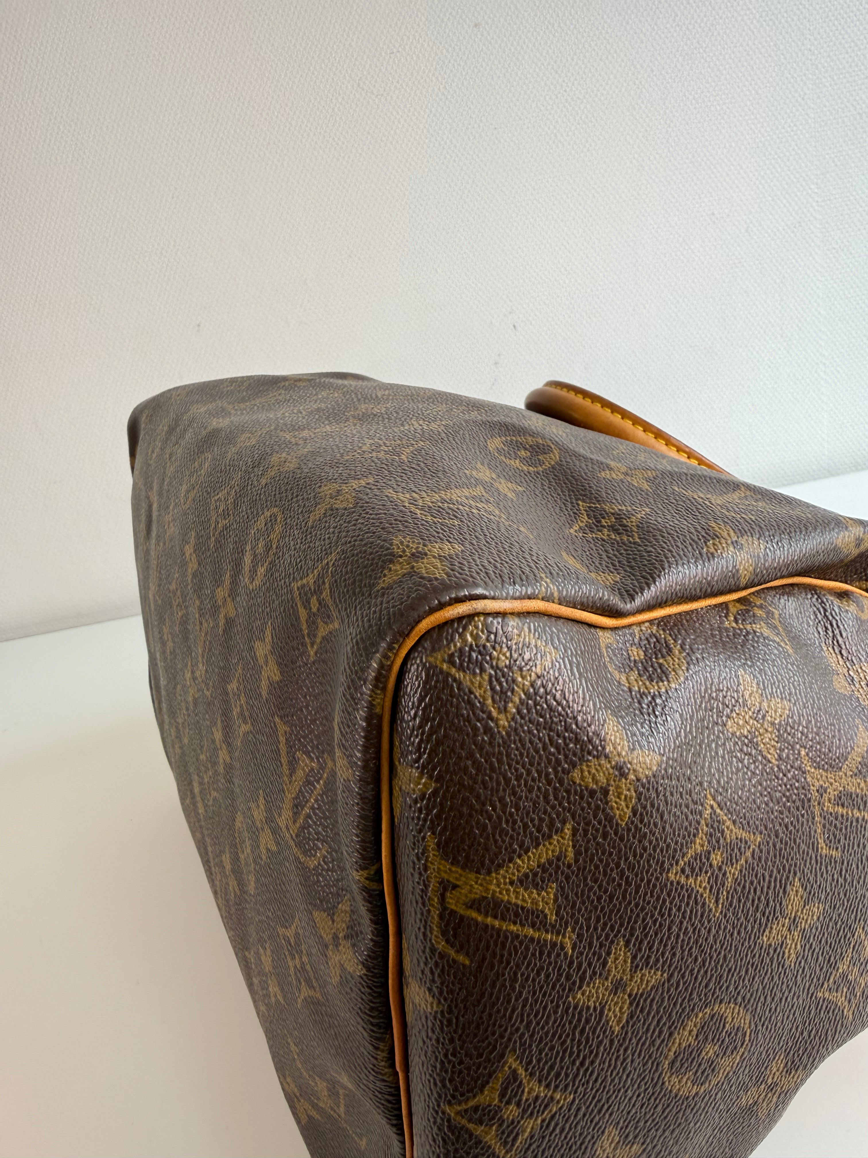 Speedy 30 en toile Monogram marron