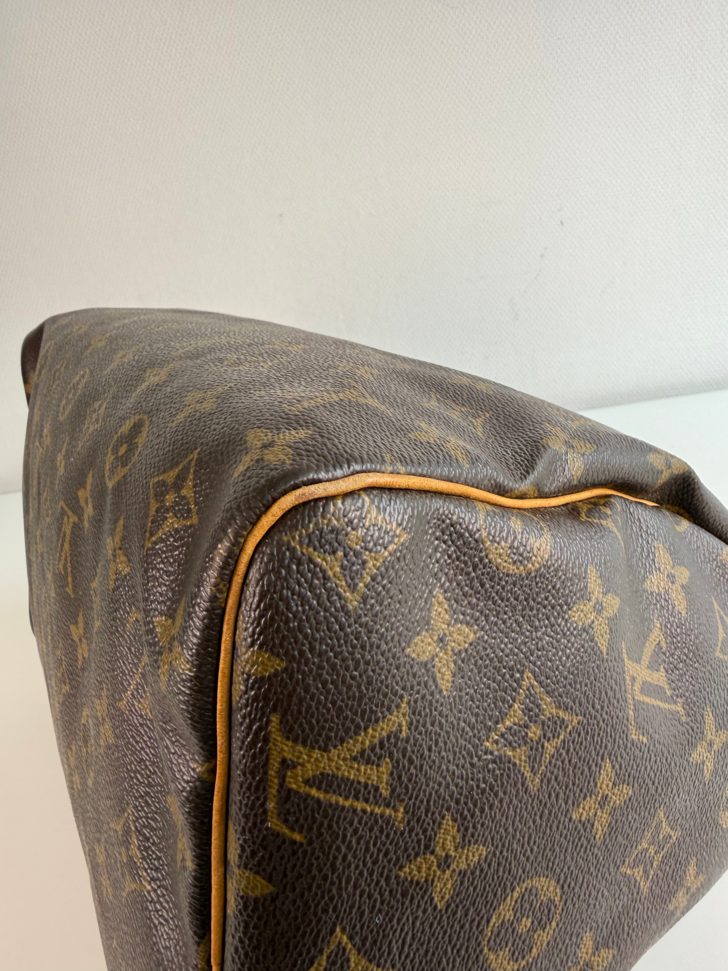 Speedy 30 en toile Monogram marron