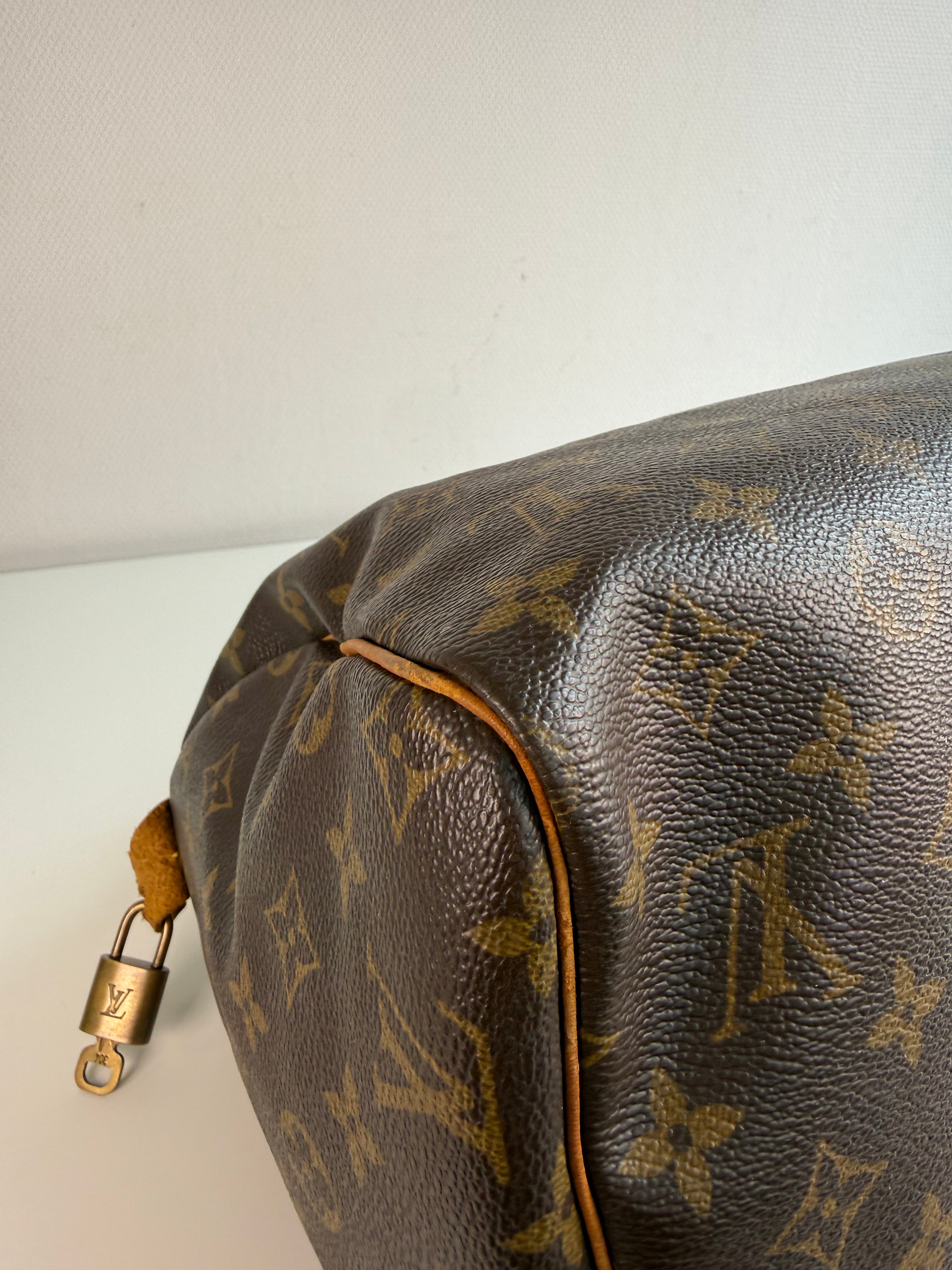 Speedy 30 en toile Monogram marron