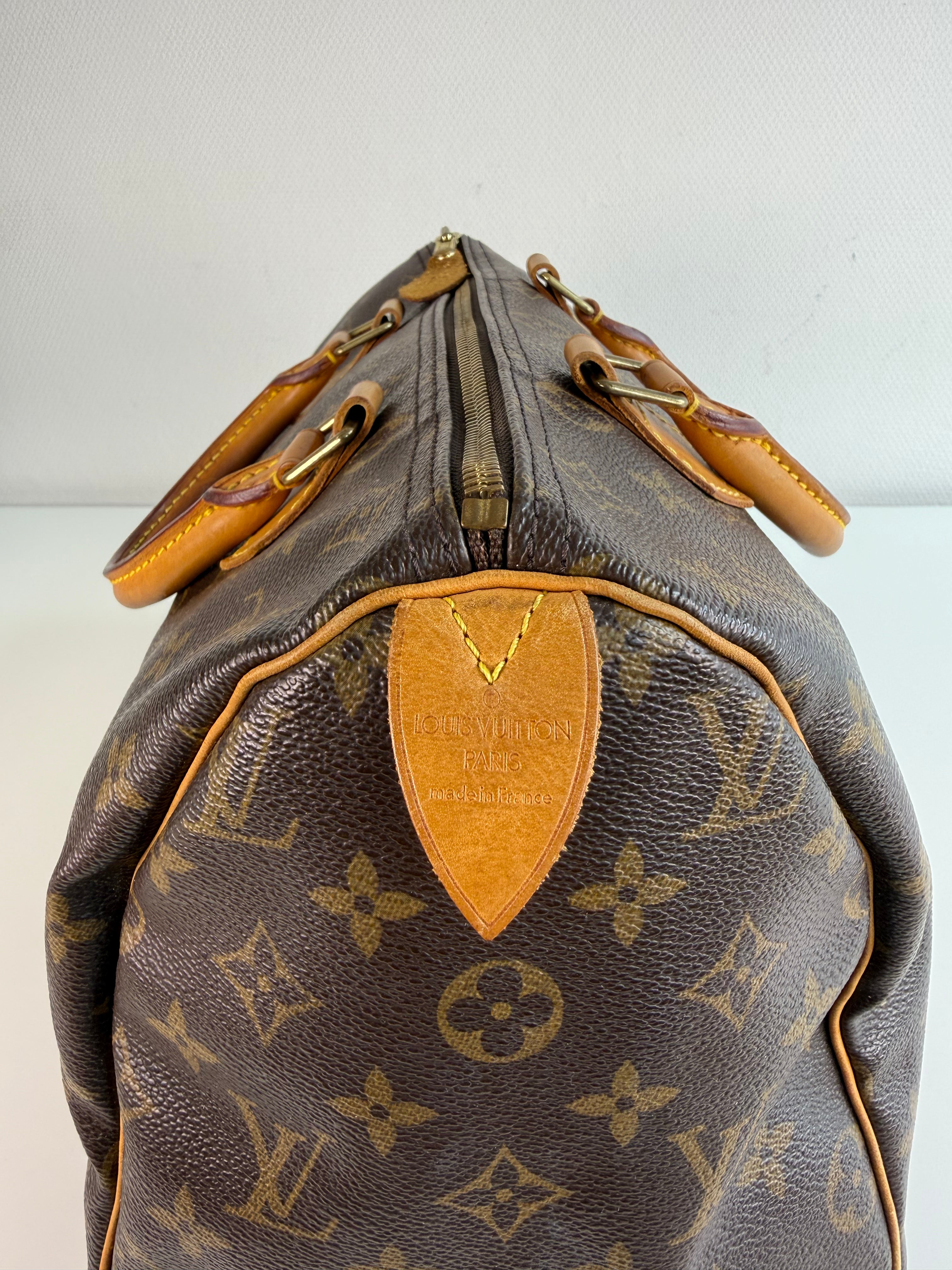 Speedy 30 en toile Monogram marron