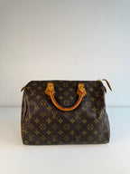 Speedy 30 en toile Monogram marron
