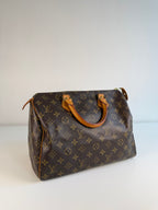 Speedy 30 en toile Monogram marron