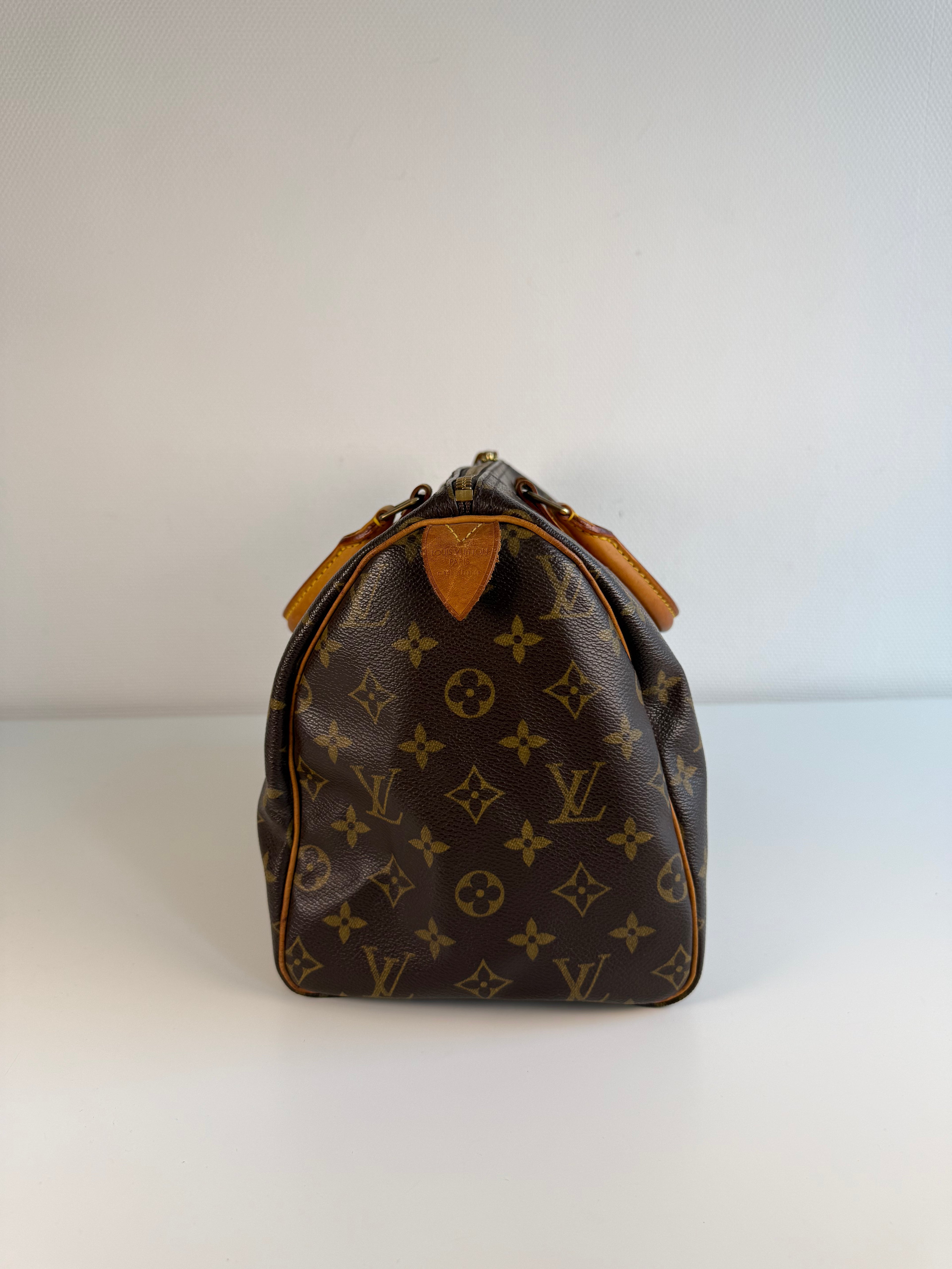 Speedy 30 en toile Monogram marron