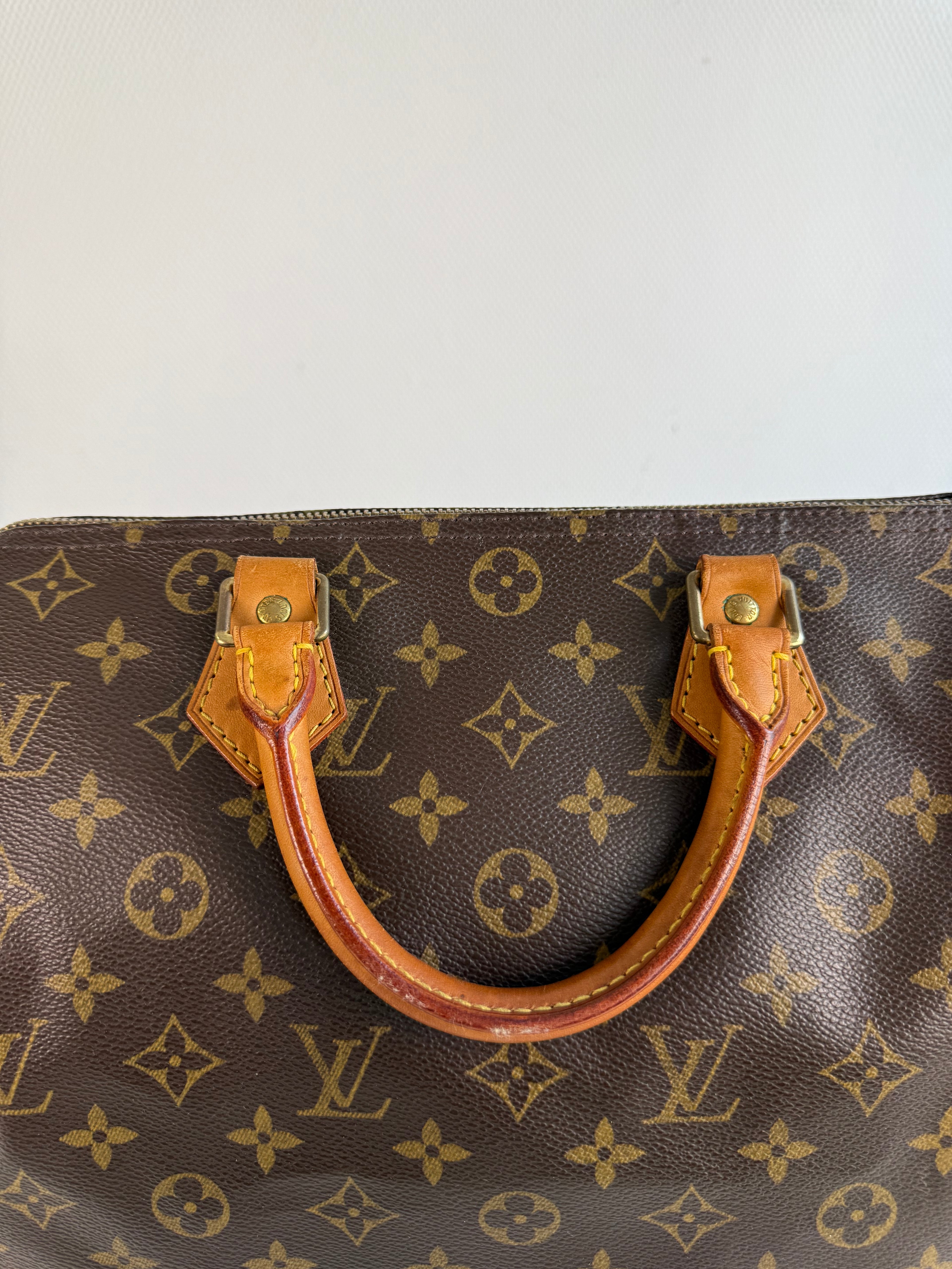 Speedy 30 en toile Monogram marron
