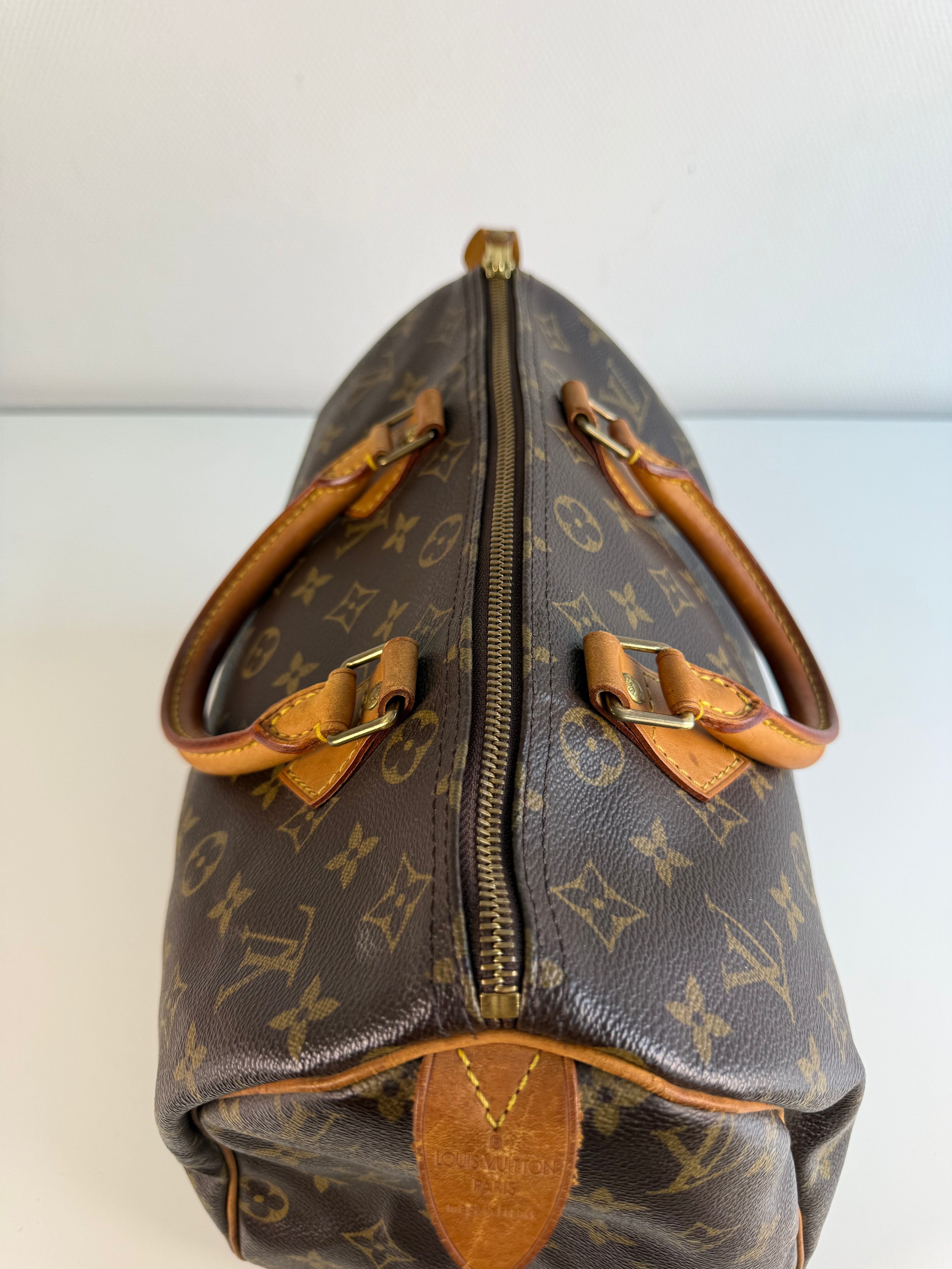 Speedy 30 en toile Monogram marron