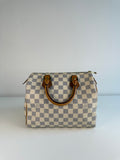 Speedy 25 en toile Damier blanc
