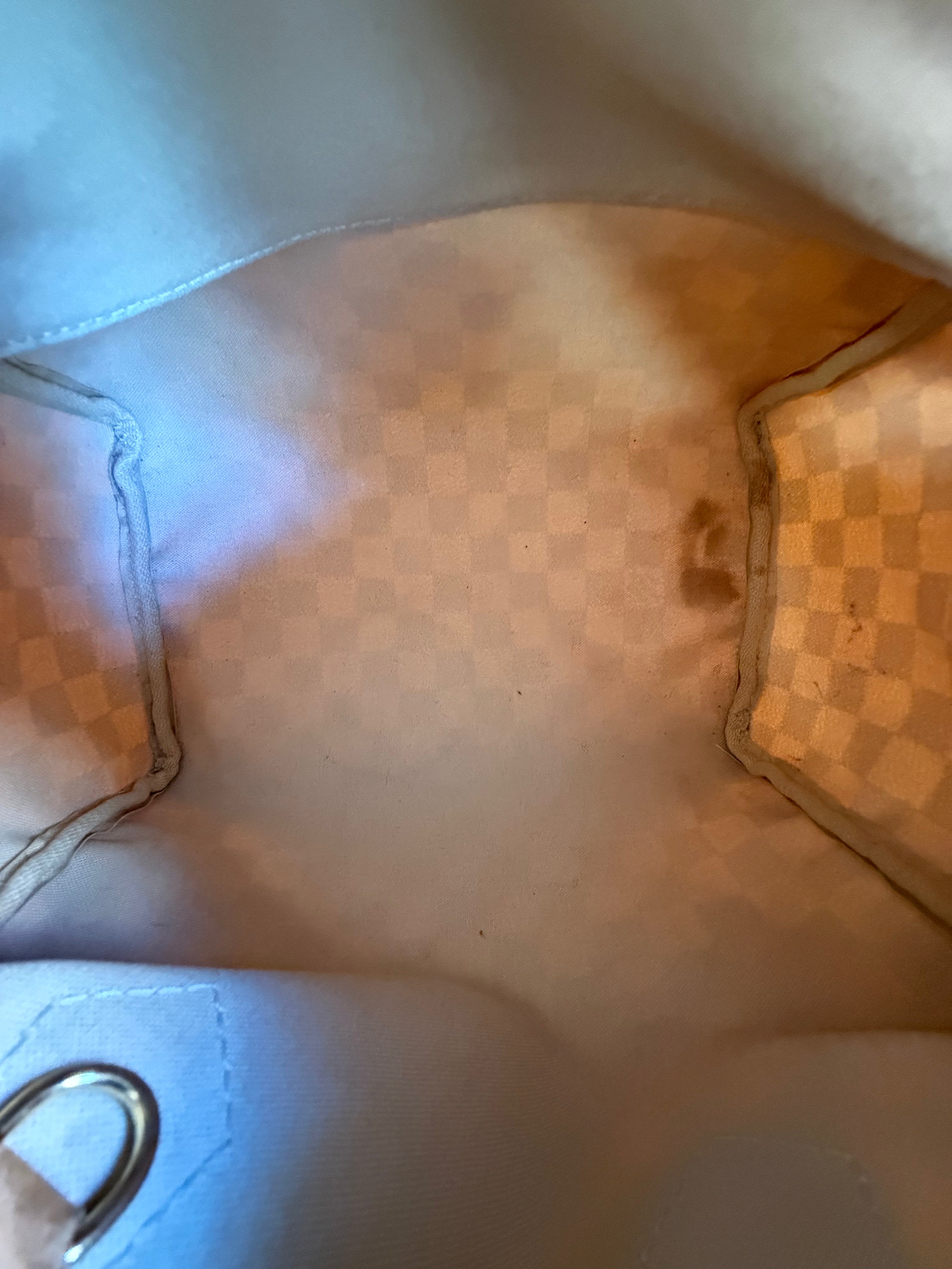Speedy 25 en toile Damier blanc