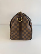 Speedy 30 à bandoulière en toile damier
