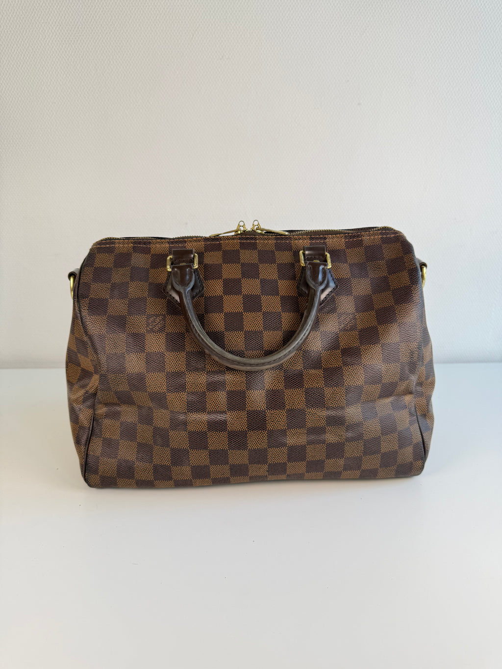 Speedy 30 à bandoulière en toile damier