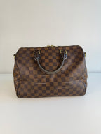 Speedy 30 à bandoulière en toile damier