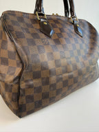 Speedy 30 à bandoulière en toile damier