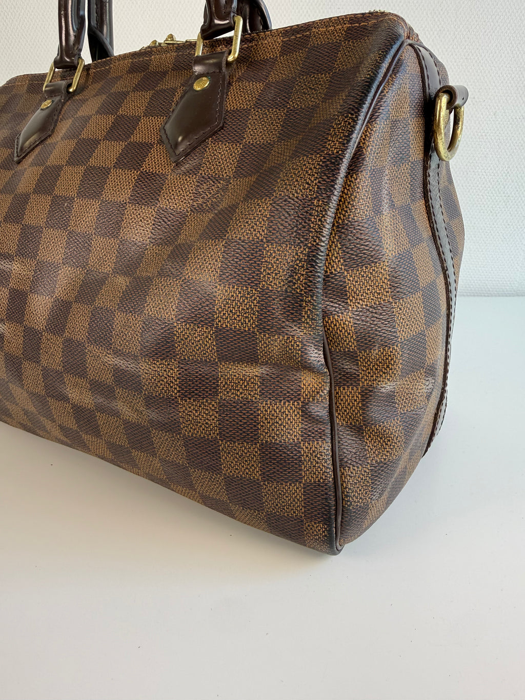 Speedy 30 à bandoulière en toile damier