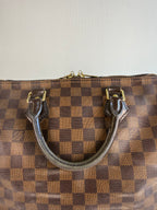 Speedy 30 à bandoulière en toile damier