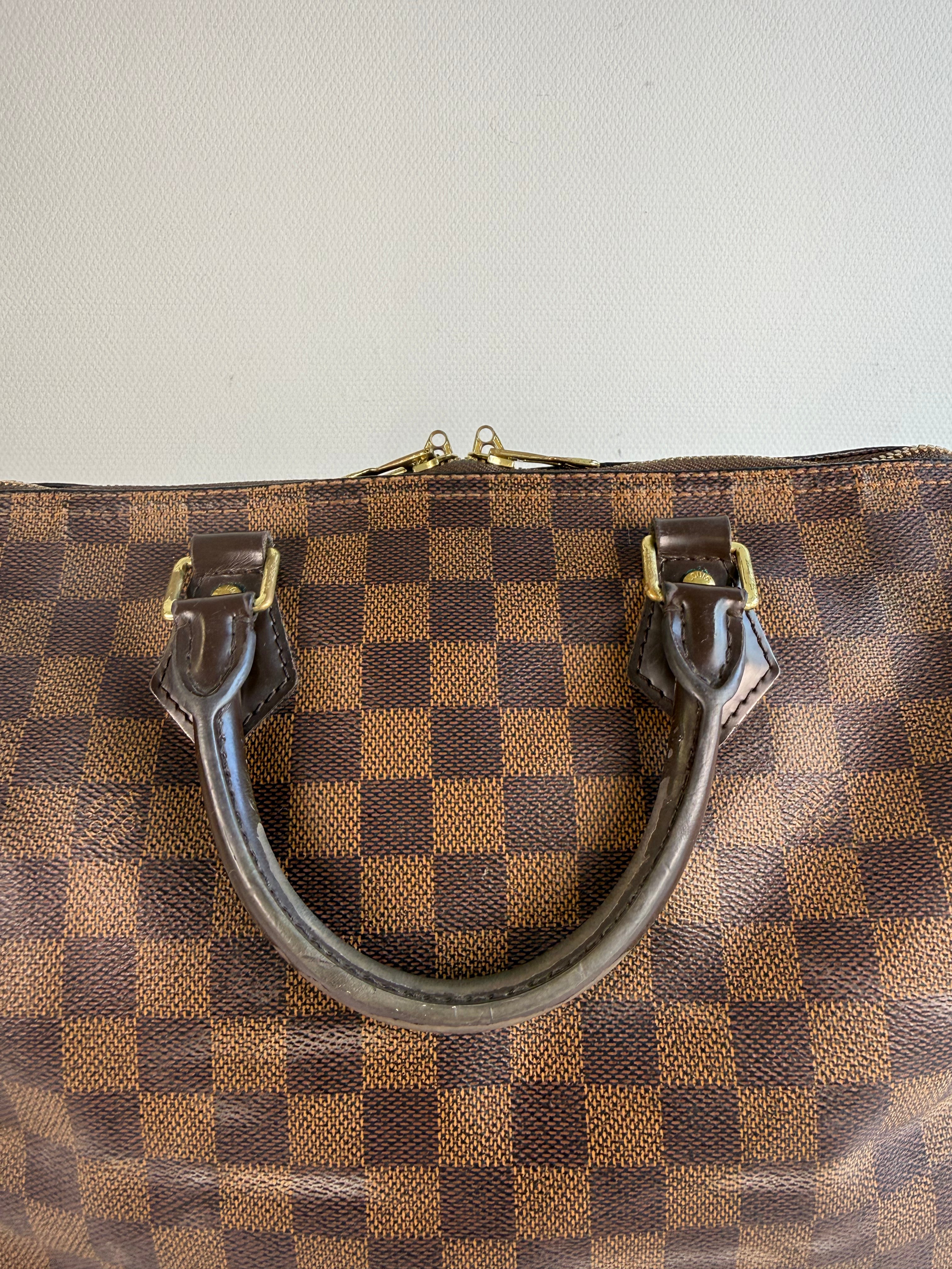 Speedy 30 à bandoulière en toile damier