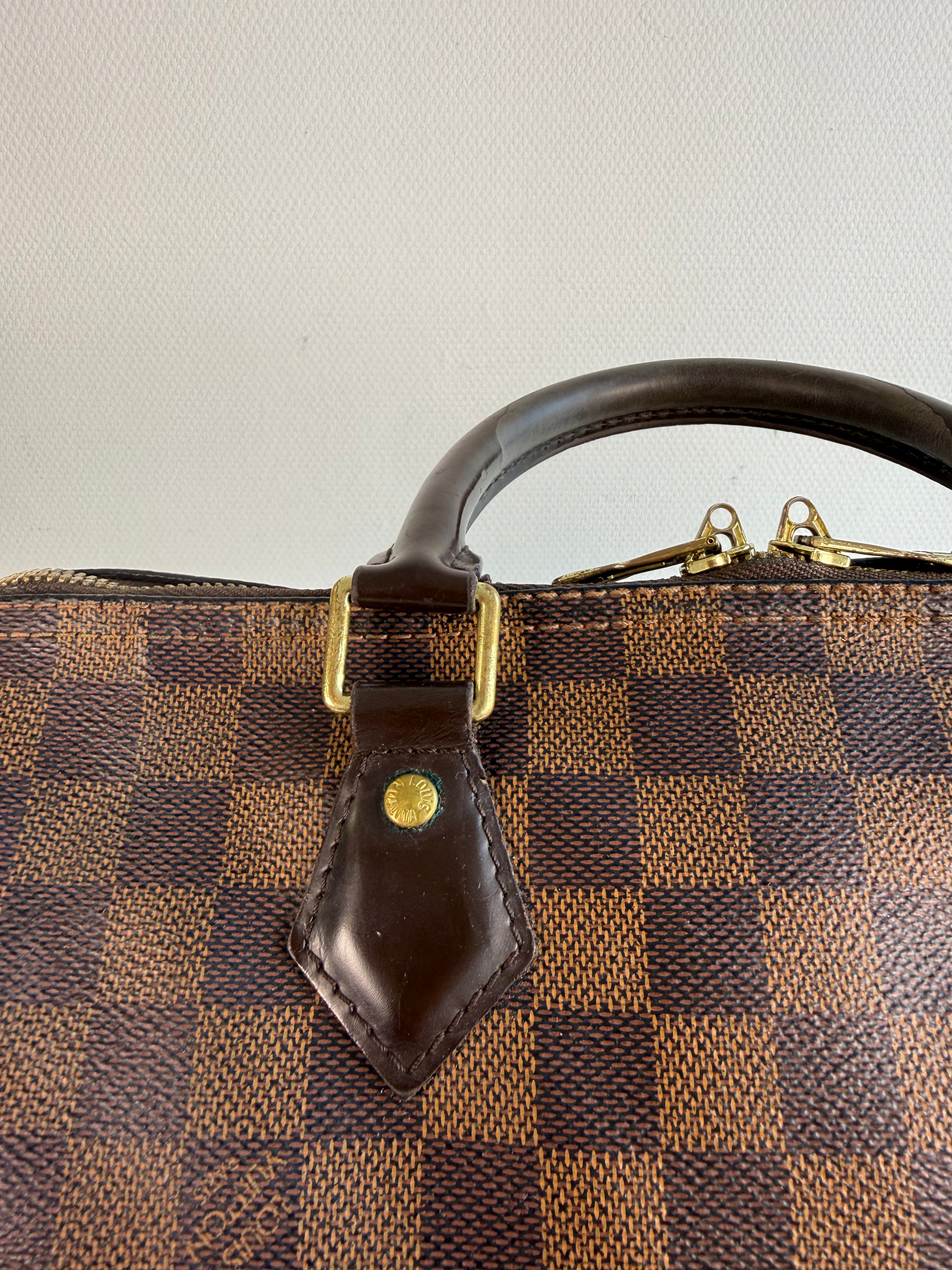 Speedy 30 à bandoulière en toile damier
