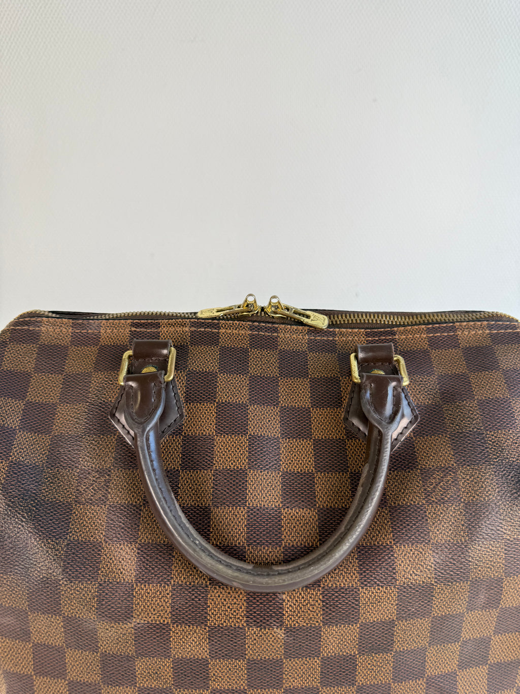 Speedy 30 à bandoulière en toile damier