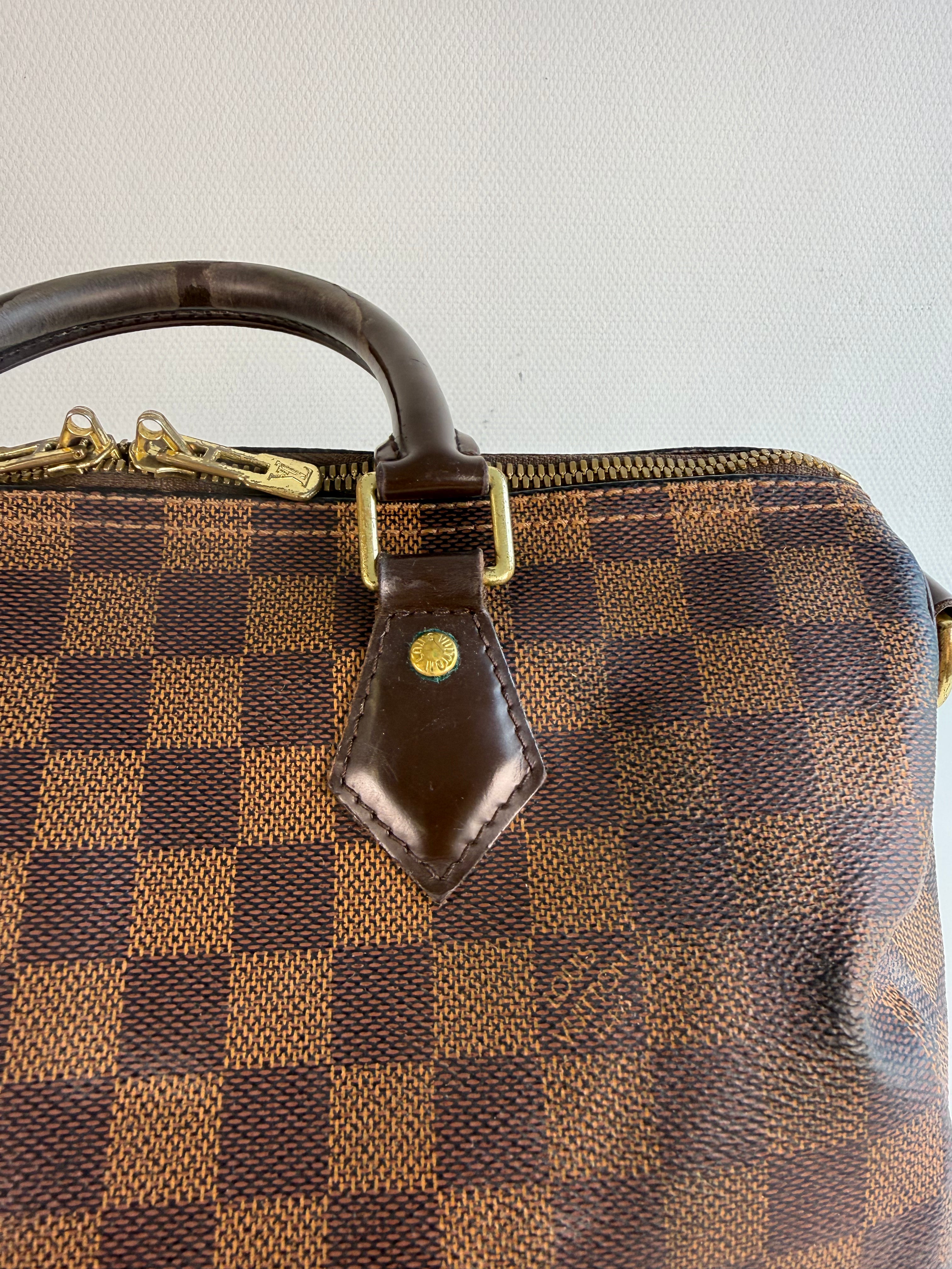 Speedy 30 à bandoulière en toile damier