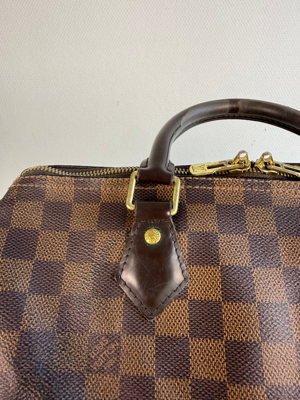 Speedy 30 à bandoulière en toile damier