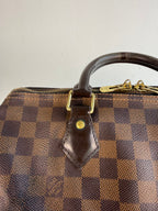 Speedy 30 à bandoulière en toile damier