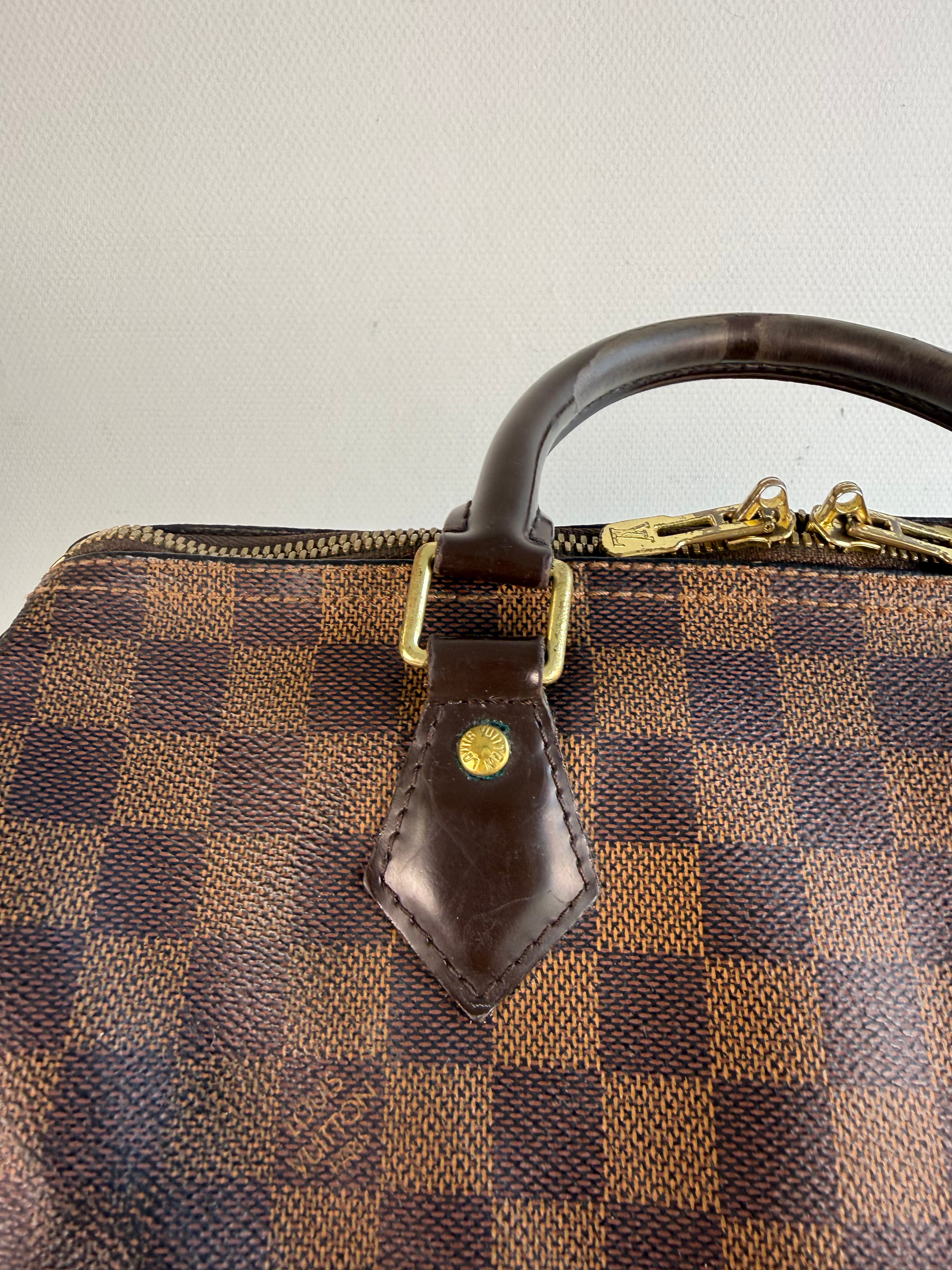 Speedy 30 à bandoulière en toile damier