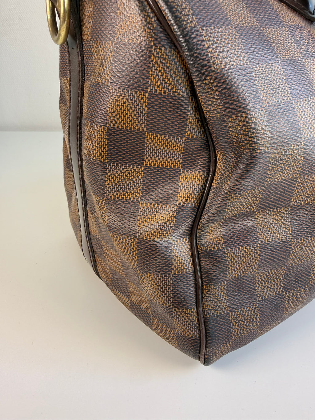 Speedy 30 à bandoulière en toile damier