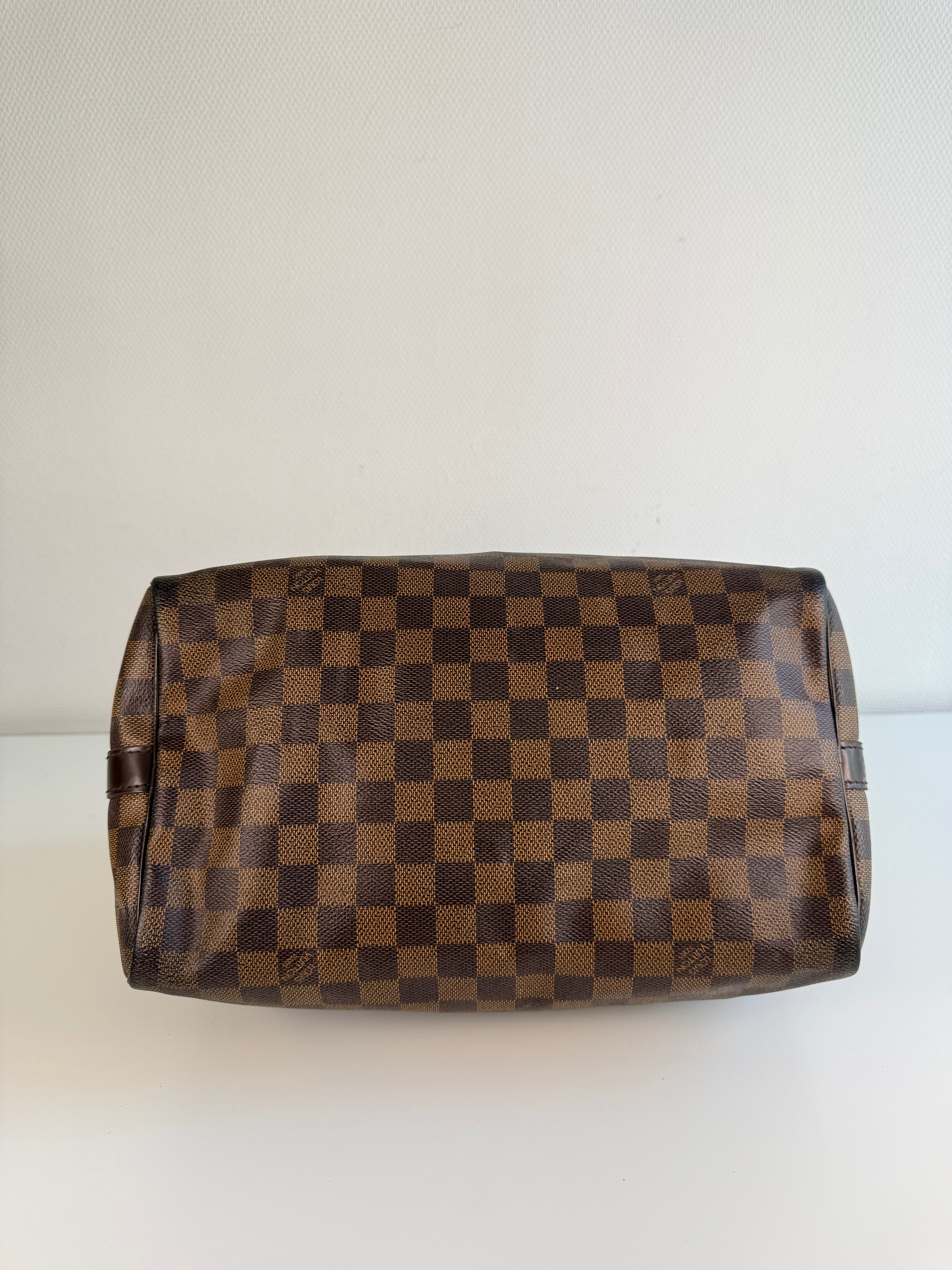 Speedy 30 à bandoulière en toile damier
