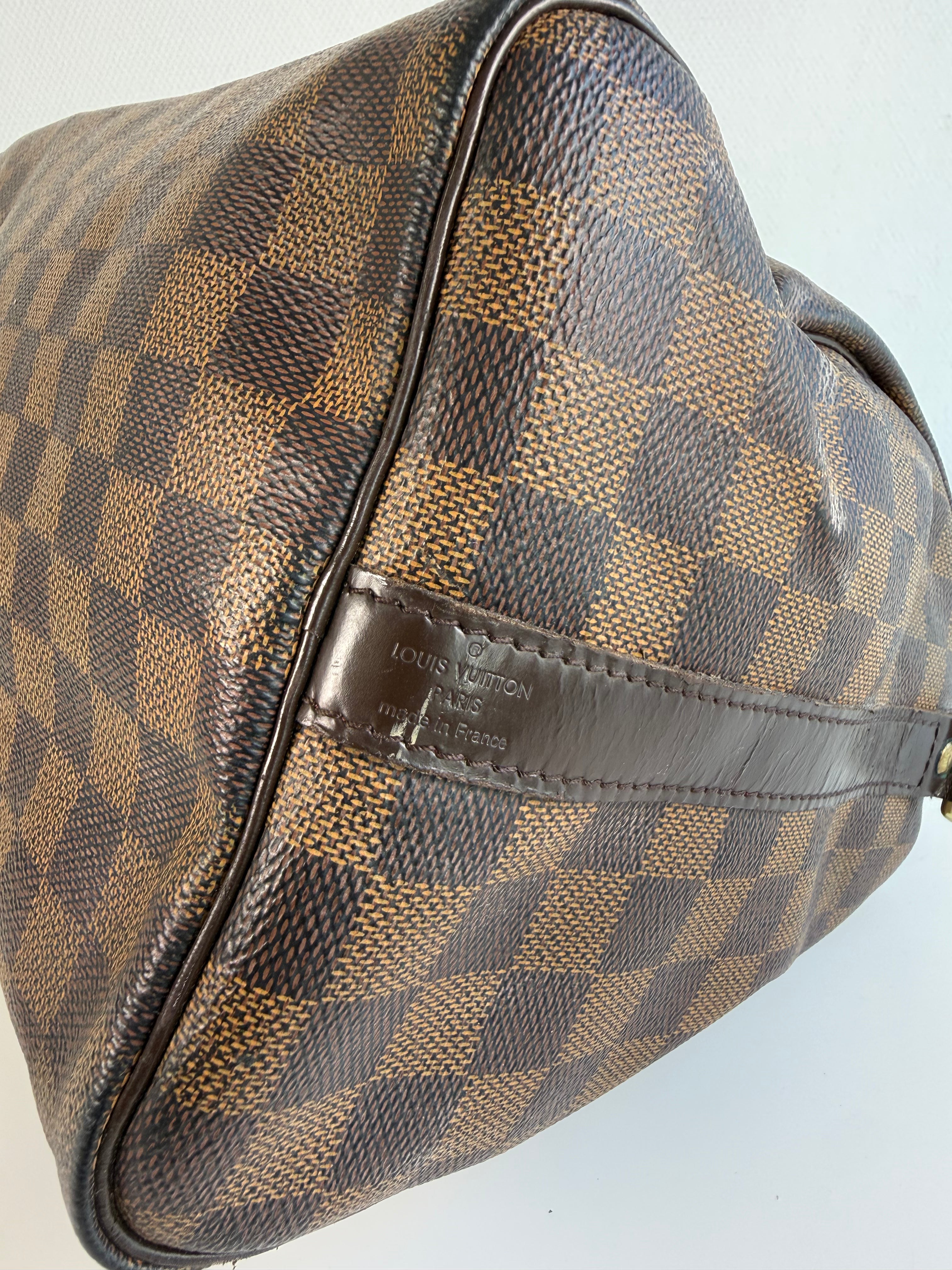 Speedy 30 à bandoulière en toile damier