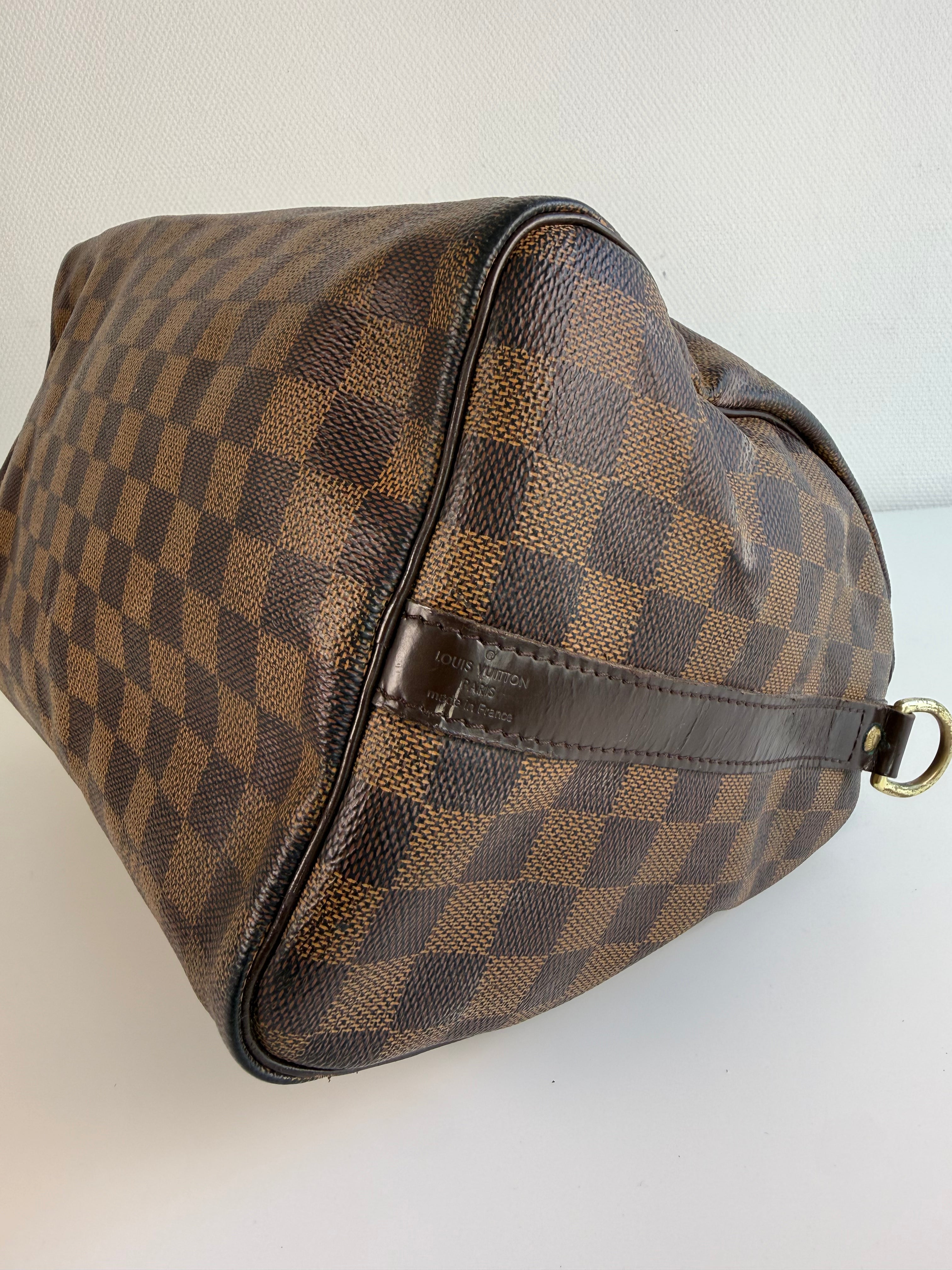 Speedy 30 à bandoulière en toile damier