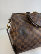 Speedy 30 à bandoulière en toile damier